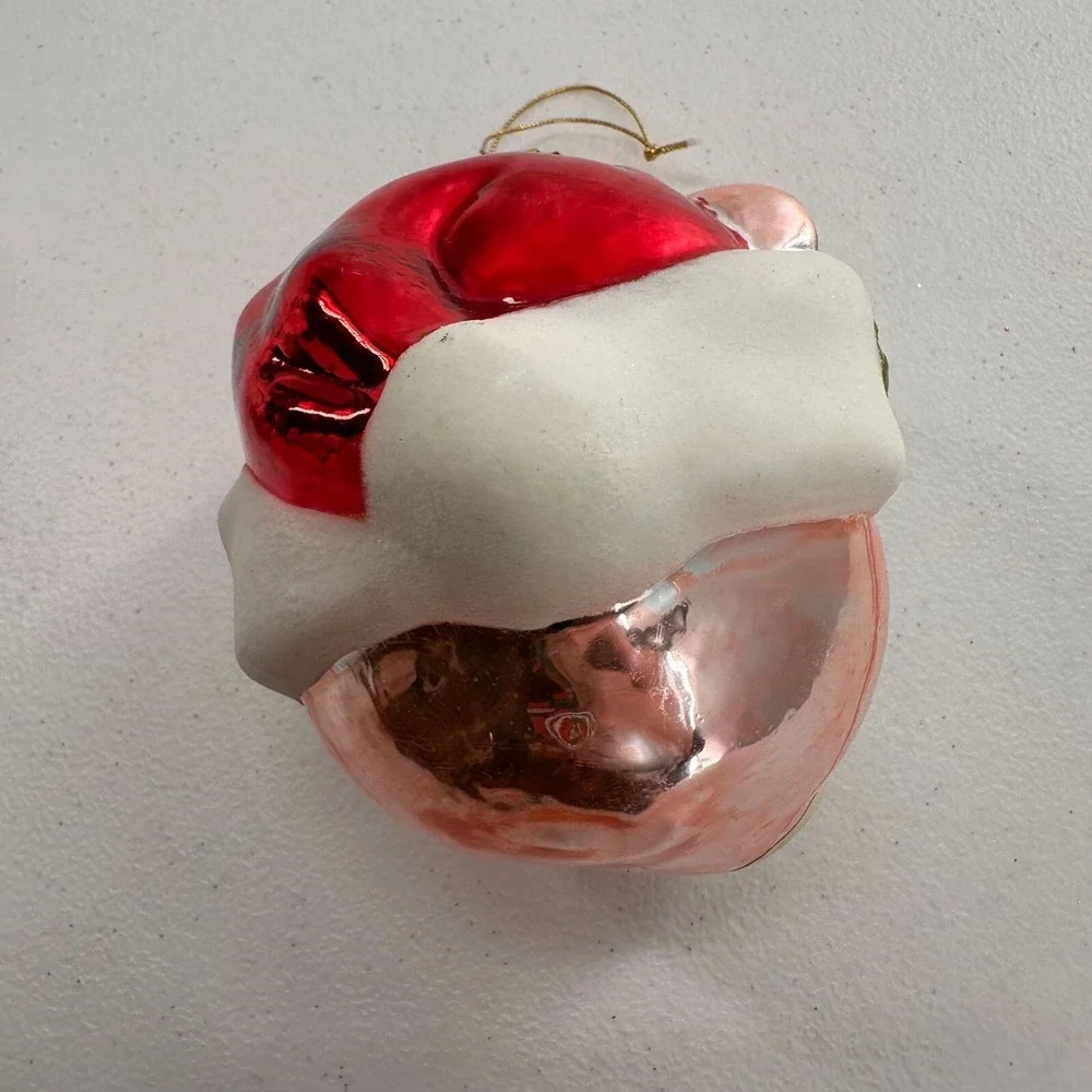 Vintage Christmas Ornaments Teddy‎ Bear Glass Snowman Santa Felt Plush Retro